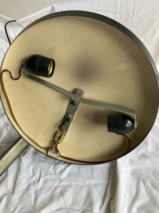 Lámpara FASE 520C Metal Negra y Plateada