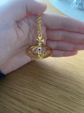 Collar Orbe Saturno Dorado