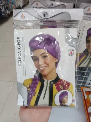 Peluca K-Pop Morada