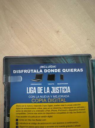 Justice League y Liga de la Justicia Oscura Blu-ra
