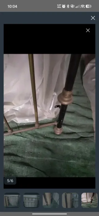 Cabecero Cama 1.35m Metal y Madera