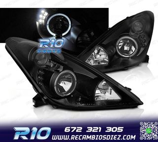 FAROS PARA TOYOTA CELICA T23 99-05 OJOS ANGEL NEGROS