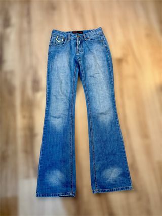 Pantalón tiro bajo años 2000 - Y2K 100% algodón