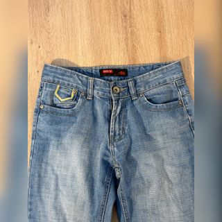 Pantalón tiro bajo años 2000 - Y2K 100% algodón