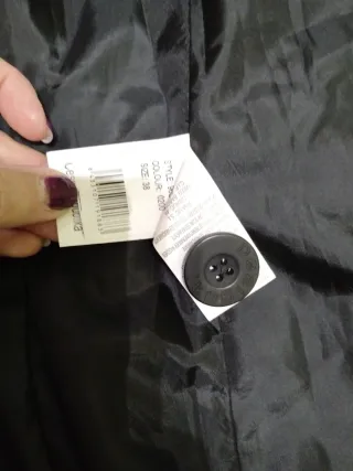 Abrigo Desigual Negro Multicolor