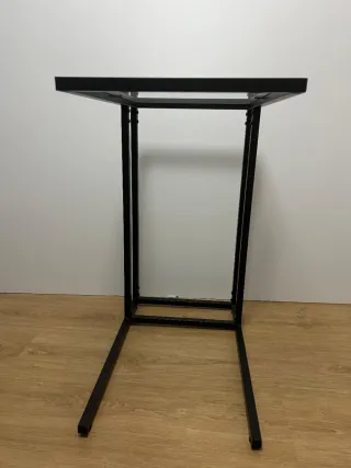 Mesitas auxiliares cristal y metal