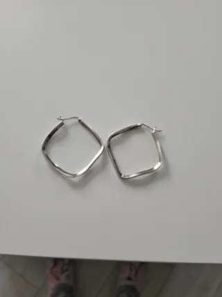 Pendientes Cuadrados Plata