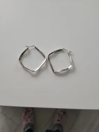 Pendientes Cuadrados Plata