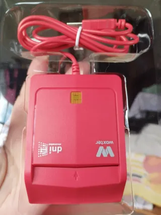 Lector DNI Electrónico Woxter Rojo