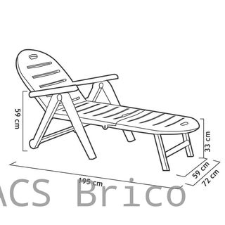 Tumbona Caimán Wengué