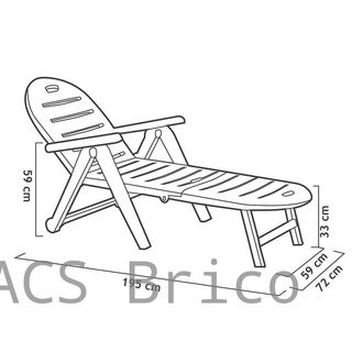 Tumbona Caimán Wengué