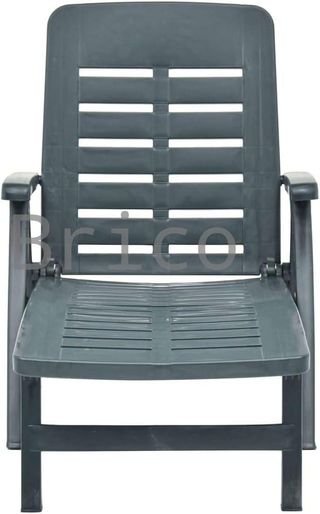 Tumbona Plegable Smeraldo con Ruedas Verde