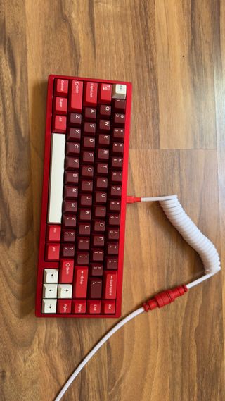 Lucky 65 v2 Teclado Mecánico Rojo y Blanco
