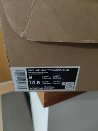Nike Air Max Terrascape 90 Negro y azul. Auténtica