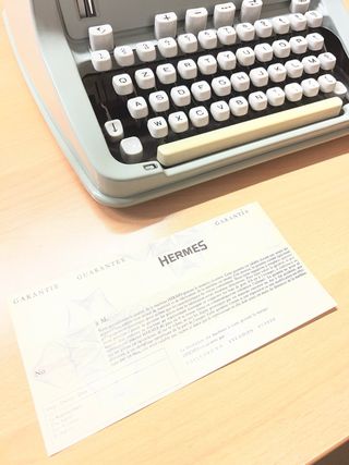 Macchina da scrivere Hermes 3000 anni '70