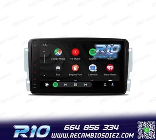 RADIO GPS ANDROID 12 PARA MERCEDES VIANO VITO C W203 A W168