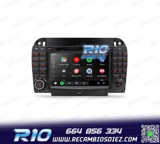 RADIO GPS ANDROID 10 PARA MERCEDES S W220 98-05
