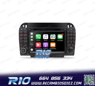 RADIO GPS ANDROID 10 PARA MERCEDES S W220 98-05