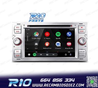 RADIO GPS ANDROID 12 PARA FORD FOCUS C-MAX FIESTA GALAXY KUG