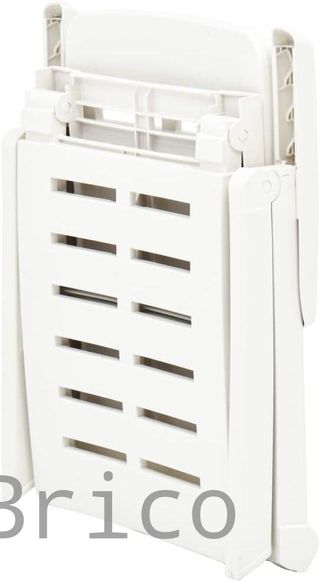 Tumbona Plegable Smeraldo con Ruedas Blanca