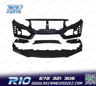 PARAGOLPES DELANTERO HONDA CIVIC 16- LOOK TYPE R