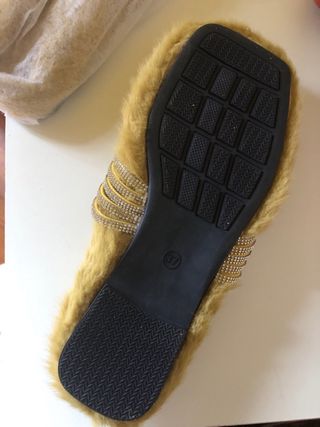 Pantofole donna pelo con strass