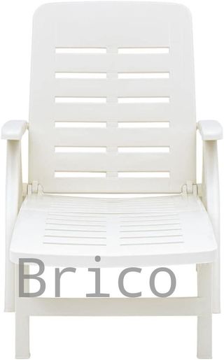 Tumbona Plegable Smeraldo con Ruedas Blanca