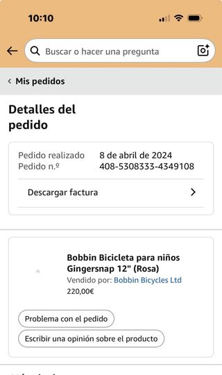 Bicicleta Bobbin 12” Rosa