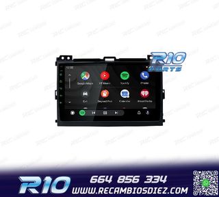 RADIO GPS ANDROID 12 PARA TOYOTA LAND CRUISER 02-09