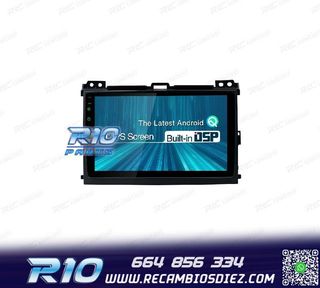 RADIO GPS ANDROID 12 PARA TOYOTA LAND CRUISER 02-09