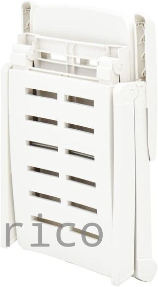 Tumbona Plegable Smeraldo con Ruedas Blanca