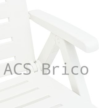 Tumbona Plegable Smeraldo con Ruedas Blanca