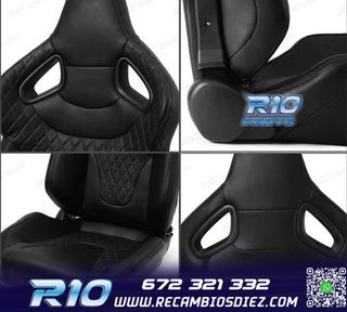 ASIENTO BAQUET UNIVERSAL CUERO NEGRO ESTILO SPORTSTER