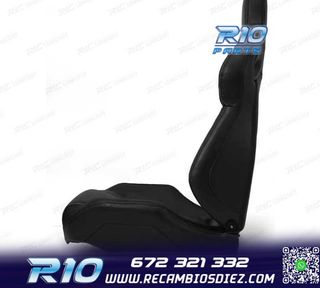 ASIENTO BAQUET UNIVERSAL CUERO NEGRO ESTILO SPORTSTER