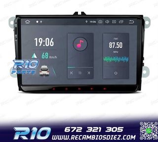 RADIO GPS ANDROID 11 PARA VOLKSWAGEN VW SEAT SKODA HEXA-CORE