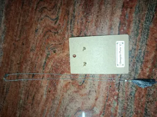 Conjunto Shungita: Pendientes y Colgante de Escoba