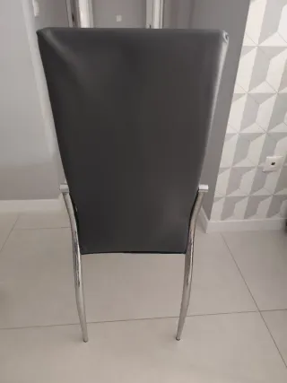 Mesa Comedor Extensible + 6 Sillas Negra