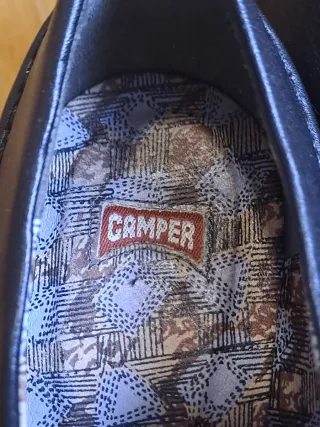 Zapato tacón Camper mujer negro velcro