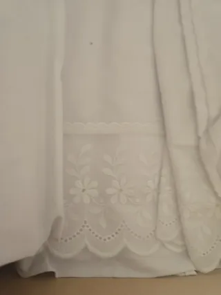 Juego sábanas bordado floral