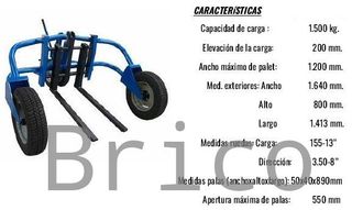 Transpaleta de Obra - 1500 Kg