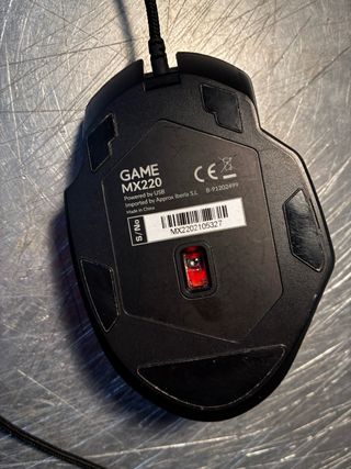 Ratón Gaming Negro Retroiluminado