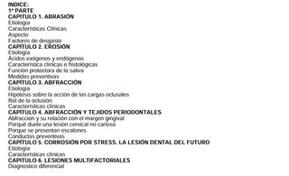 Lesiones Cervicales no Cariosas. La Lesión dent...