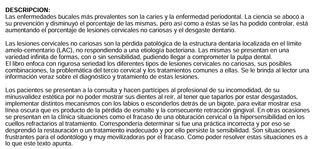 Lesiones Cervicales no Cariosas. La Lesión dent...