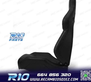 ASIENTO BAQUET UNIVERSAL CUERO NEGRO ESTILO SPORTSTER