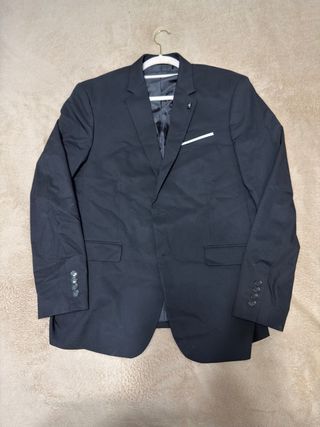 Americana Negra Básica Zara Man Talla 54