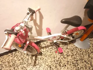 Bicicleta infantil niña rosa