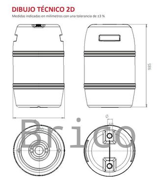 Depósito Bidón 220 Litros Polipropileno