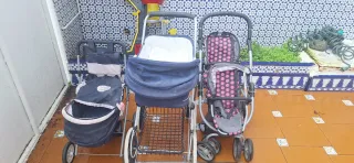 Lote 3 carros de bebé