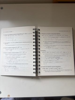 Ejercicios matemáticas para bachillerato