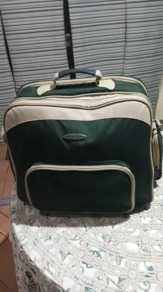 Bolsa Picnic Alta Gama Beige/Verde